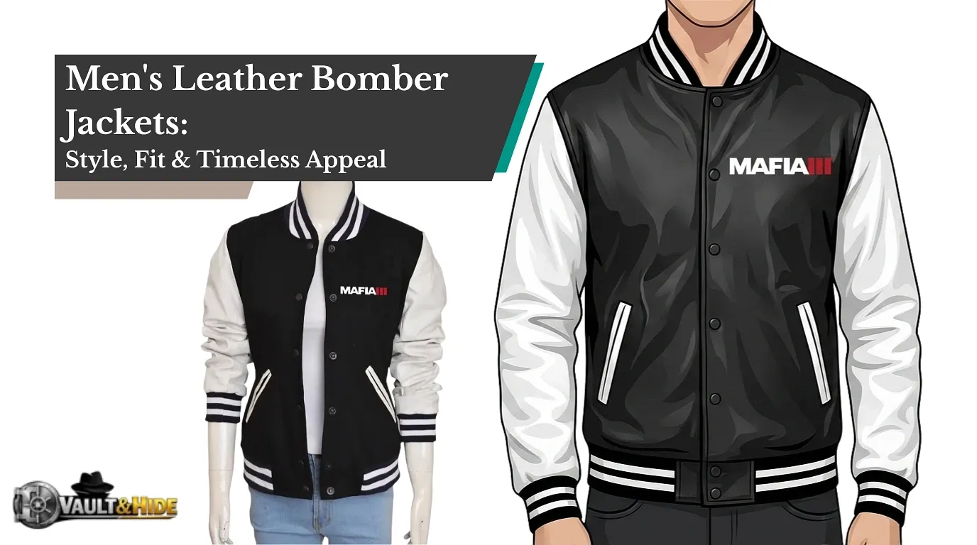 Men's Leather Bomber Jackets: Style, Fit & Timeless Appeal