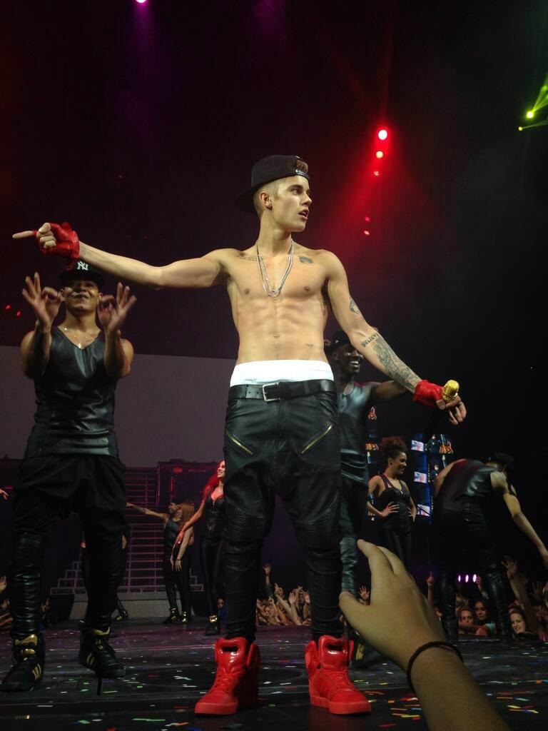 Black Faux Leather Justin Bieber Pant