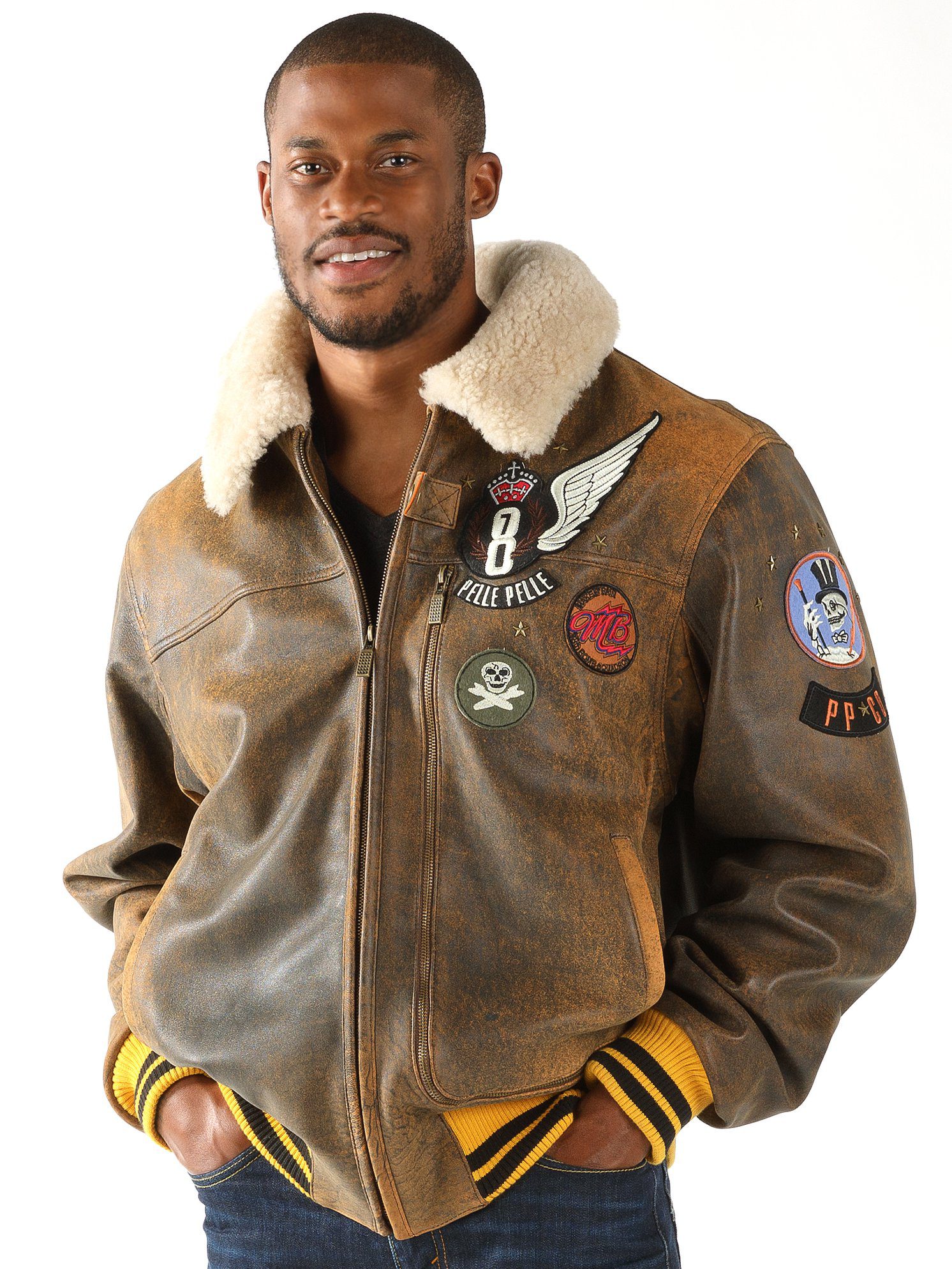 Aviator leather jackets